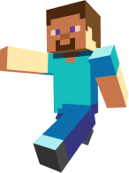 blurred image of minecraft steve